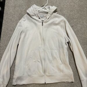 Amazon Essentials White Zip-Up Hoodie